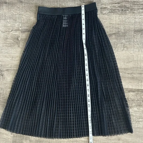 Good American Show It Off Pleated Sheer Midi Skirt - Picture 5 of 9